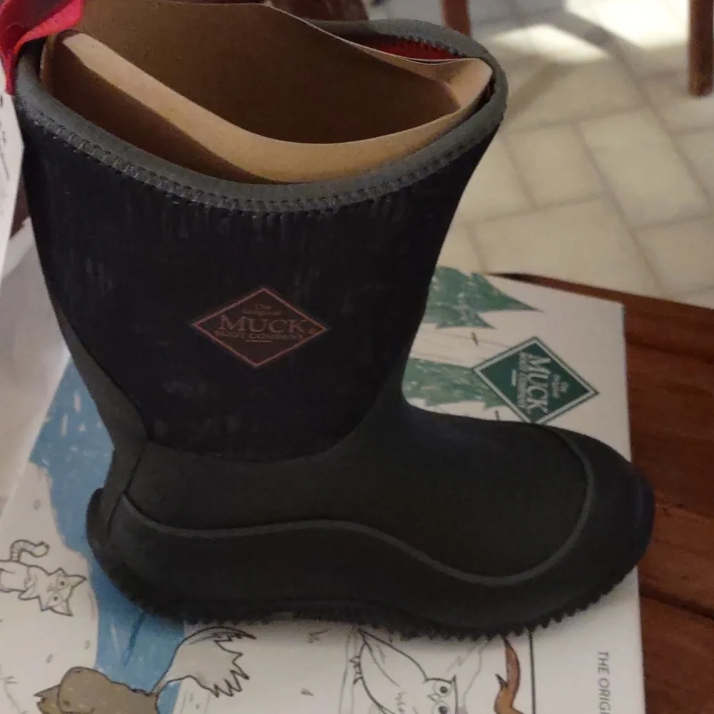 - New in box muck boots kids hale black/ linear camo sz 6 - Picture 3 of 7